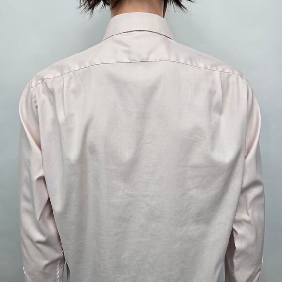 J. Crew Ludlow Dress Shirt Slim Fit Men 16 - 34 Stretch Light pink Long Sleeve - Picture 11 of 13